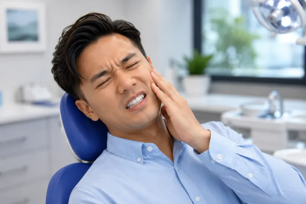 Diagram showing the anatomical connection between cervical spine dysfunction and temporomandibular joint dysfunction