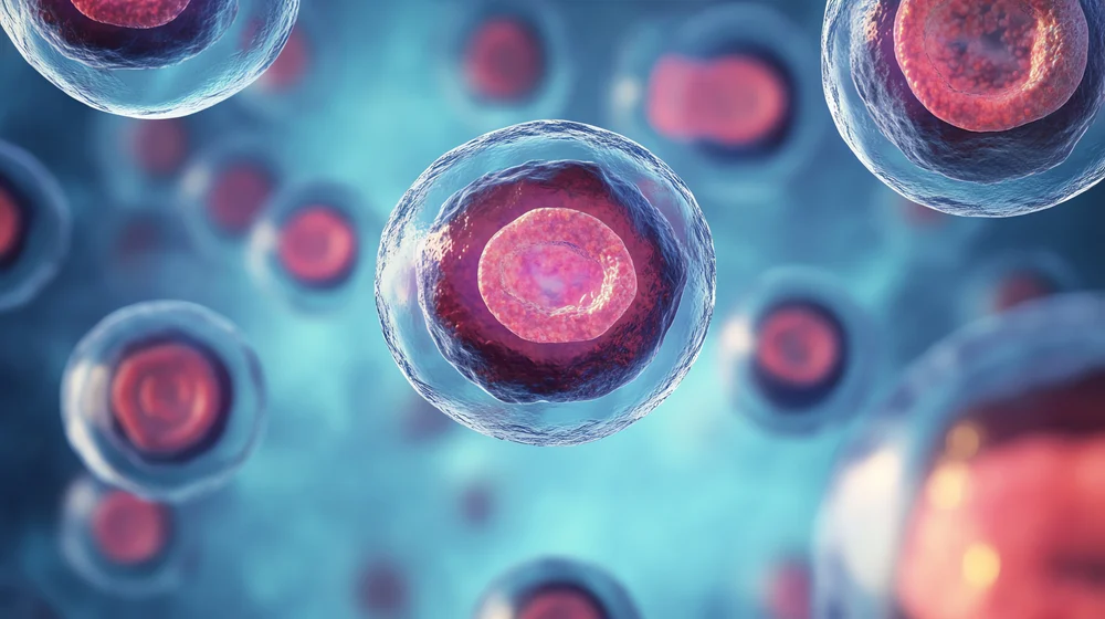 Cellular structure under microscope illustrating how Weber photobiomodulation works at the cellular level
